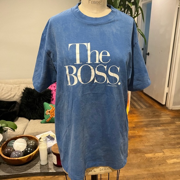 Vintage The Boss Peacock Papers T-shirt Distressed 1980’s - Picture 1 of 7